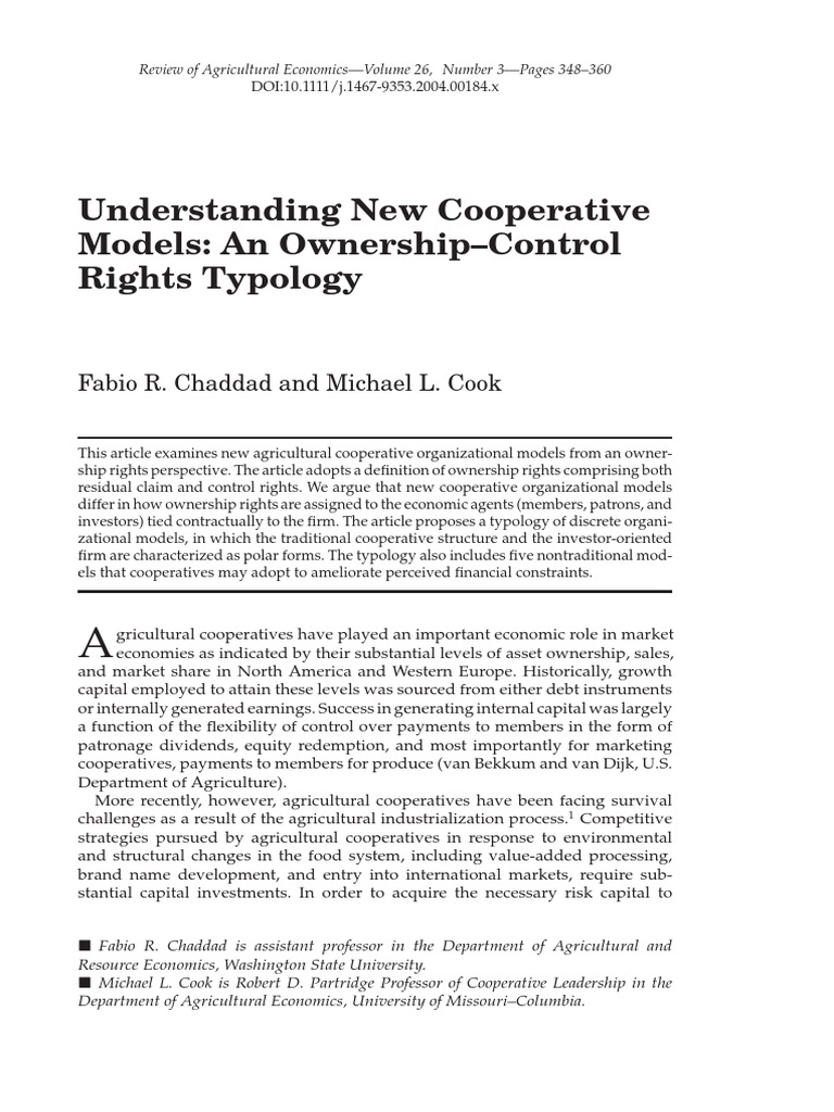 Coop Models | PDF | Cooperative | Preferred Stock
