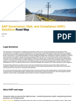 Road Map: SAP Governance, Risk, and Compliance (GRC) Solutions