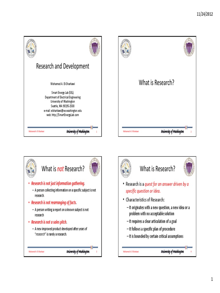 ResearchEssentiansWorkshop Module1 Intro To R and D | PDF | Cognition ...
