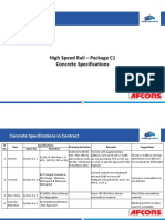 High Speed Rail - Package C1 Concrete Specifications