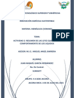 Actividad 2 - RESUMEN COMPORTAMIENTO DE LOS LIQUIDOS
