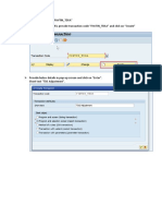 Steps To Create Transaction Code