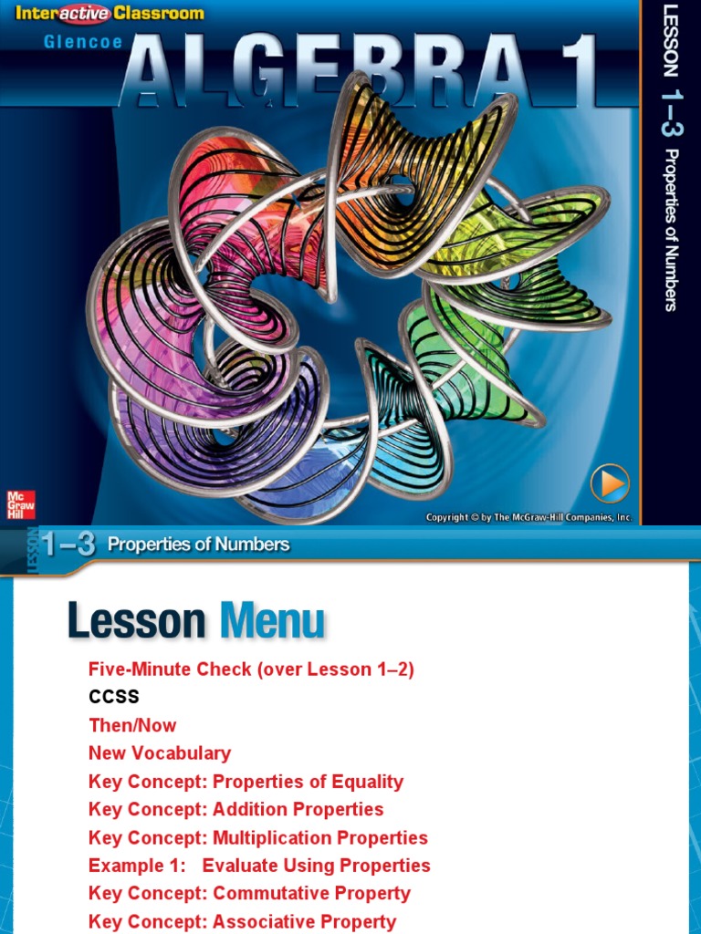 Glencoe Algebra Unit 1 ppt3 | PDF | Abstract Algebra | Algebra