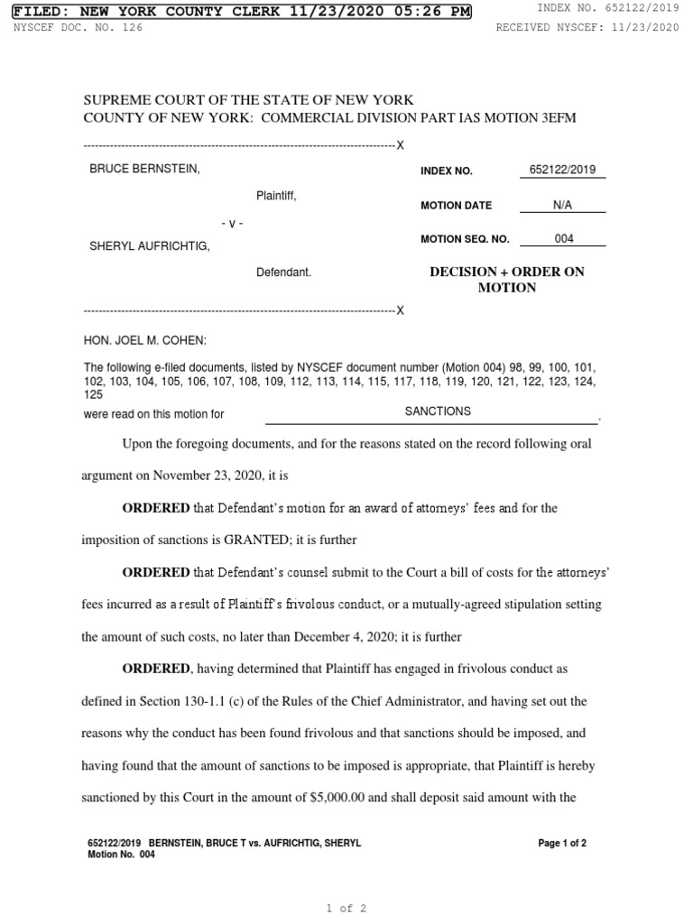 Sanctions Order Against Rockmore Capital Bruce Bernstein XSPA PDF