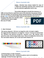 History of the periodic table arrangement