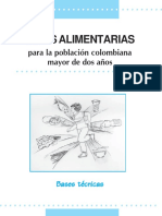 Guias Alimentarias Para La Poblacion Colombiana Mayor de 2 Años VIEJAS