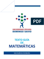 Texto Guía - Matemáticas