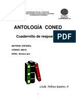 Español-Cuaderno Respuestas 9 Coned