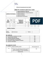 INFORME Nº01  AVANCE SILABO CKTOS I 2020-I-EPIME