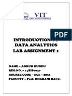 Introduction To Data Analytics Lab Assignment 1