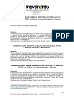 2017 SANTOS - Considerações Sobre A EP e o SS - Um Diálogo Com Os Pressupostos Freirianos