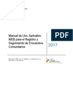 Manual Aplicativo Encuentros Comunitarios 2017