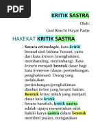 Download KRITIK SASTRA by Pratama Budi Iskandar SN51774230 doc pdf