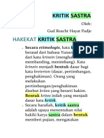 Kritik Sastra