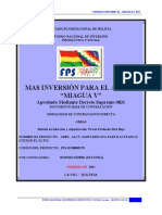 Mas Inversión para El Agua V "Miagua V": Aprobado Mediante Decreto Supremo 0831