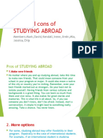 Pros and Cons of Studying Abroad