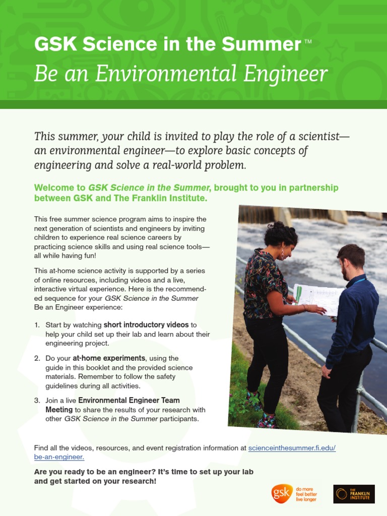 Be An Environmental Engineer GSK Science in The Summer PDF Storm