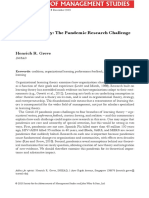 Learning Theory: The Pandemic Research Challenge: Henrich R. Greve