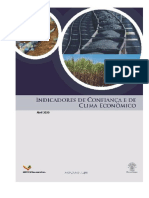 Indicadores de Confianca e de Clima Economico - Abril-2020