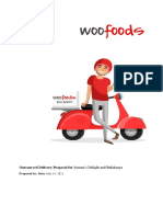 Woofoods Outsourced Delivery Proposal