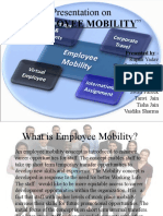Presentation On "Employee Mobility": Presented By