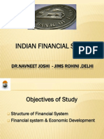 Indian Financial System An Overview by DR Navneet Joshi From JIMS Rohini
