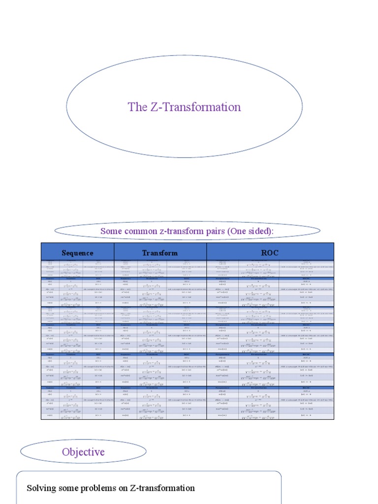 Z Transformation | PDF