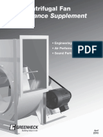 Performance Supplement: USF Centrifugal Fan