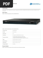 CISCO2901-V/K9 Datasheet: Quick Specs