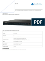 CISCO2901-V/K9 Datasheet: Quick Specs