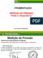 Medição de Pressão - Instrumentação