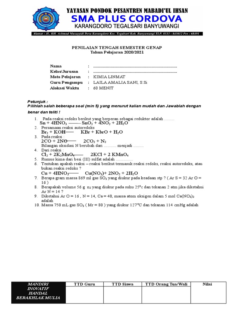 Format Soal PTS Sma Ips | PDF | Sains & Matematika | Teknologi & Rekayasa