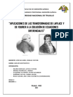 Aplicaciones de las transformadas de Laplace y Fourier a ecuaciones diferenciales