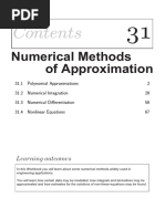 Of Approximation Numerical Methods: Learning Outcomes