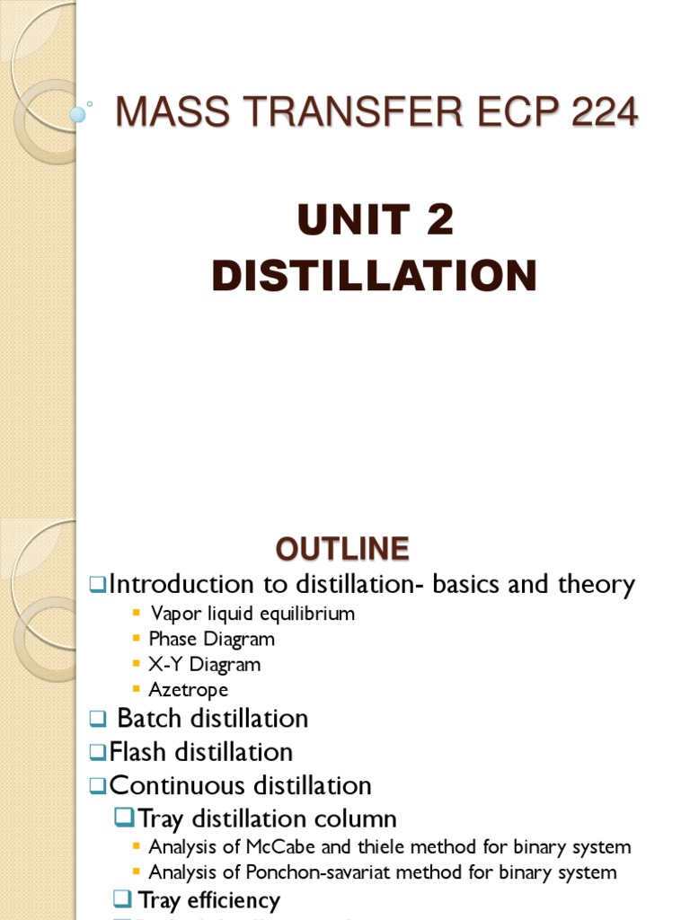 Distillation 1 | PDF | Distillation | Vapor