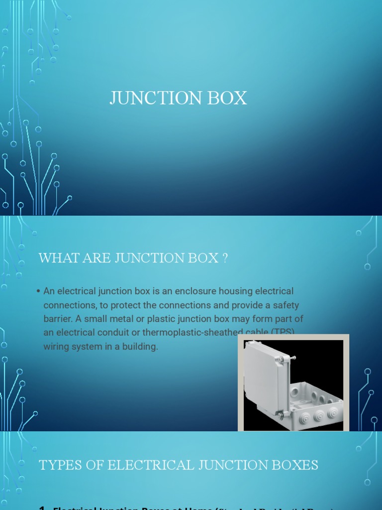 Types and Installation of Junction Boxes | PDF