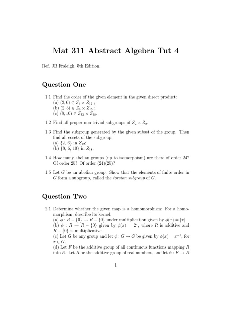 Examples Group (Mathematics) Mathematical Structures