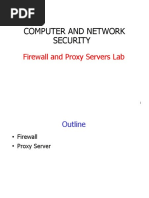 Computer and Network Security: Firewall and Proxy Servers Lab