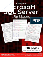 Microsoft SQ L Server Professional Tips Secrets