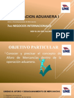 Unidad III Aforo y Desaduanamiento de Mercancías