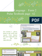 English Language: Form 2 Pulse Textbook Page: 62