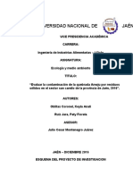 ESQUEMA DEL PROYECTO UNJ Ecologia