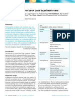 Managing Low Back Pain in Primary Care: Chris G Maher, Director Chris Lin, Research Fellow