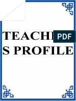 Teacher' S Profile