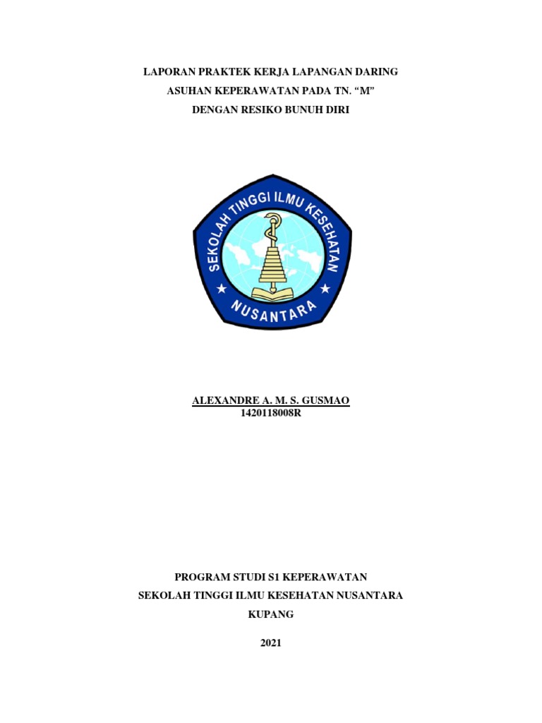 Laporan Pkl Resiko Bunuh Diri Alexandre Pdf