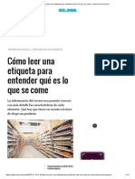 Cómo Leer Una Etiqueta para Entender Qué Es Lo Que Se Come - Información General