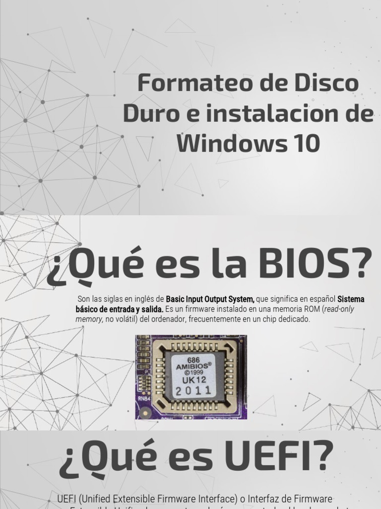 Formateo y Instalacion de Windows | PDF | Bios | Windows 10
