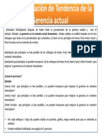 1 Era Asignación de Tendencia de La Gerencia Actual