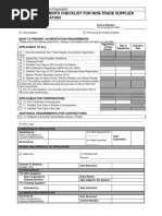 PRD Requirements Checklist For Non Trade Supplier Accreditation 2011 1