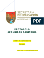 Protocolo Seguridad Sanitaria